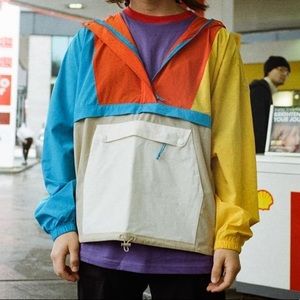NWOT Teddy Fresh Primary Colorblock Windbreaker